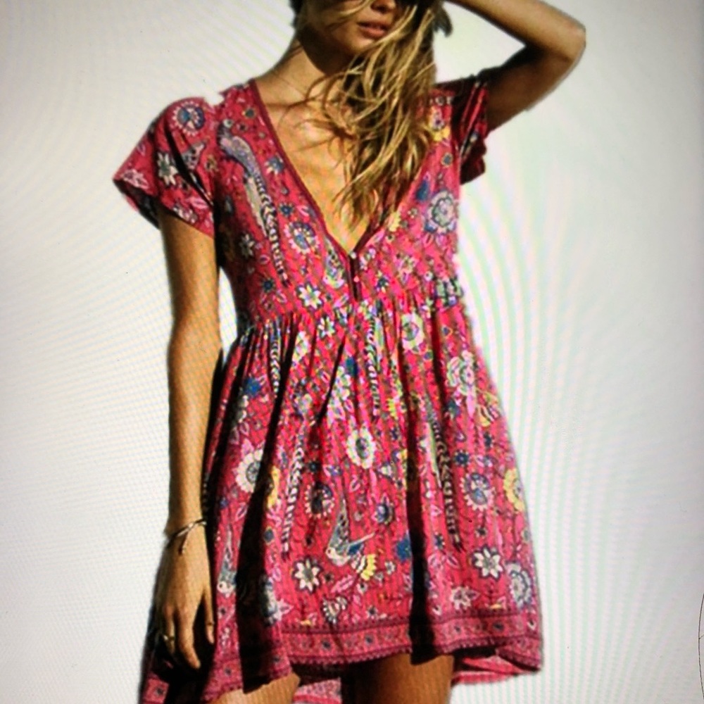 Boho summer dress large